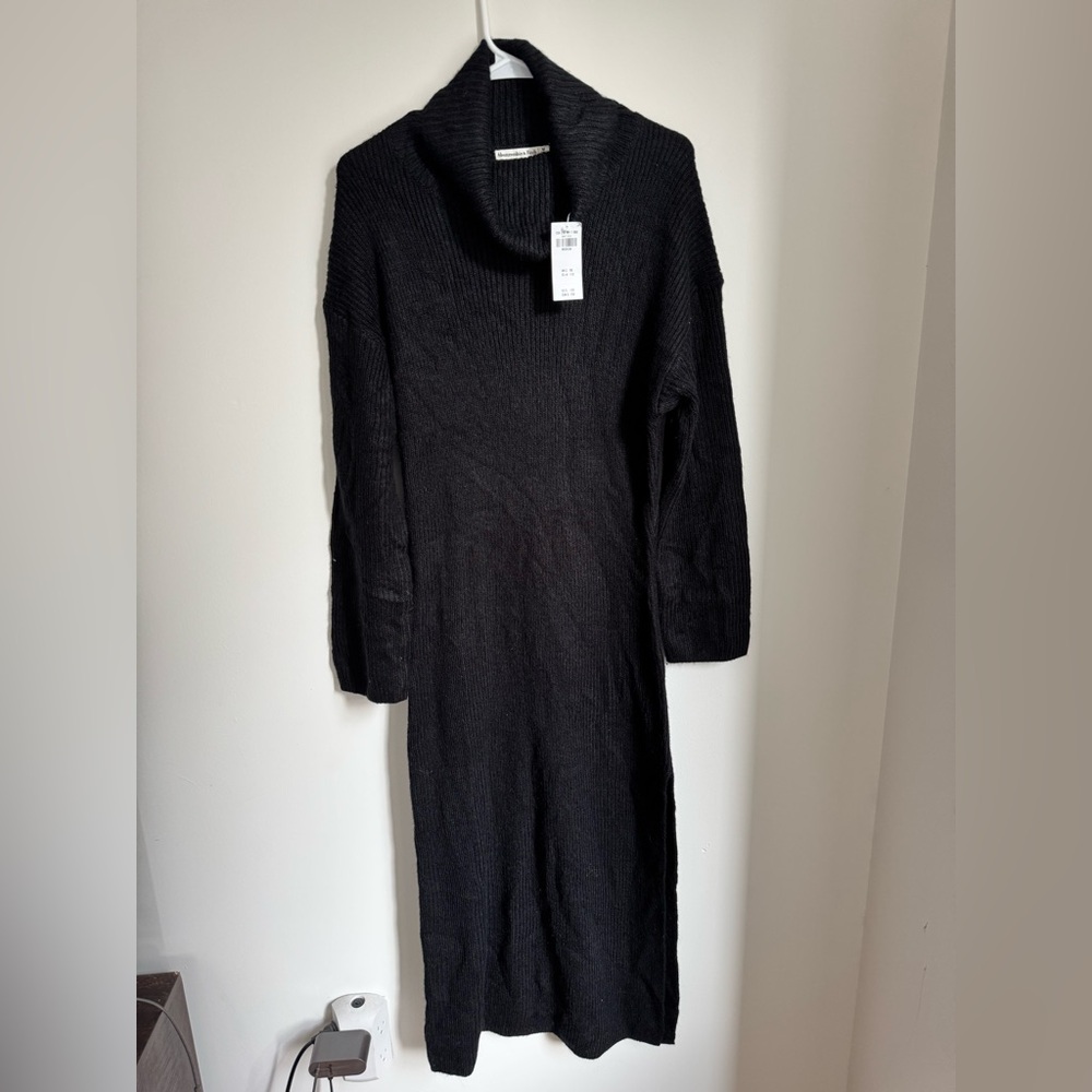 Abercrombie & Fitch | Long-Sleeve Turtleneck Midi Sweater Dress | Medium | NWT
